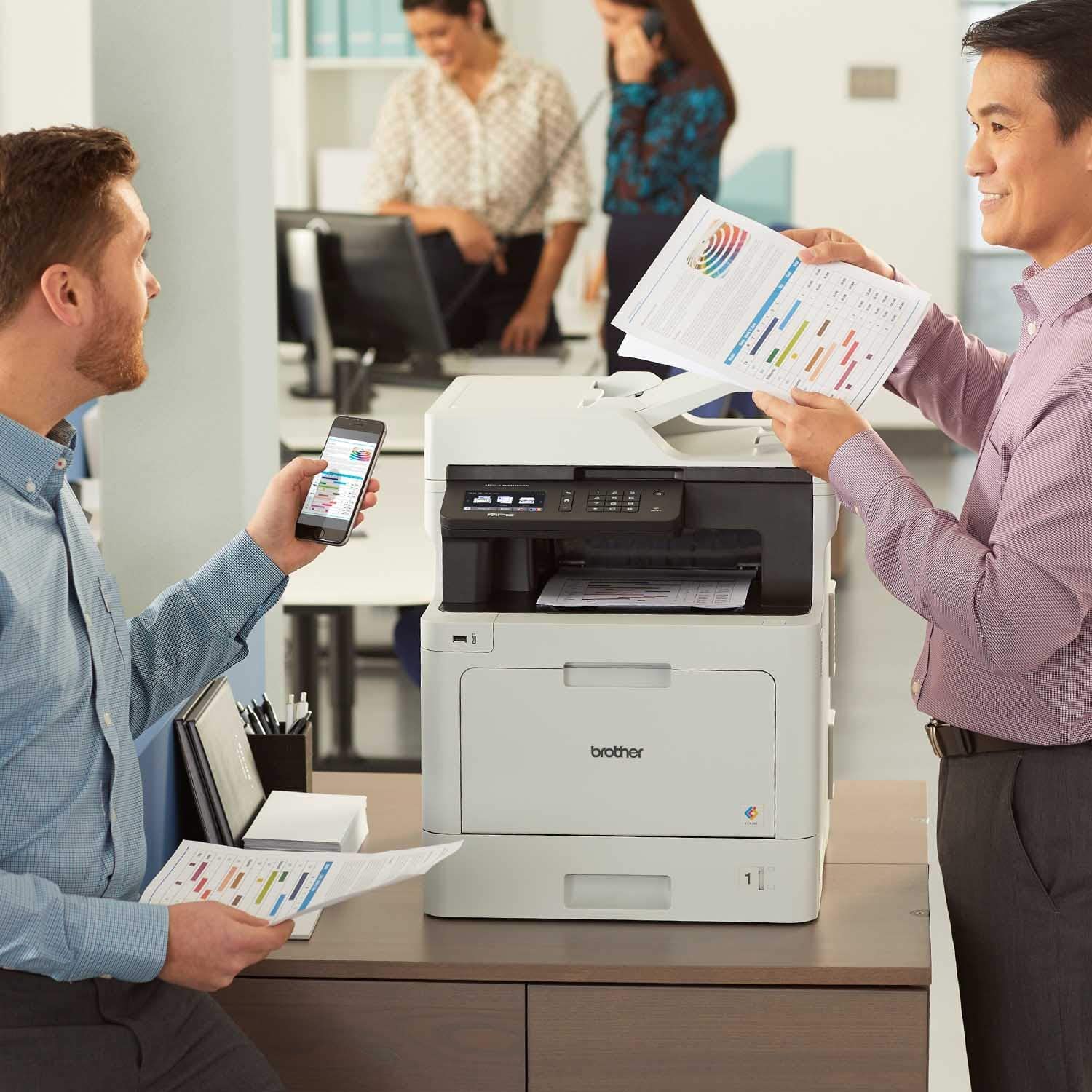 Brother Color Laser, Multifunction, All-in-One Printer, MFC-L8610CDW, Wireless Networking, Automatic Duplex Printing, Mobile Printing and Scanning,  Dash Replenishment Ready - Image 6